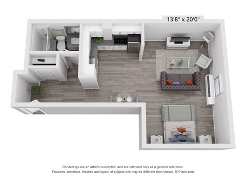 S6 Floor Plan at Elevate 758, Mobile